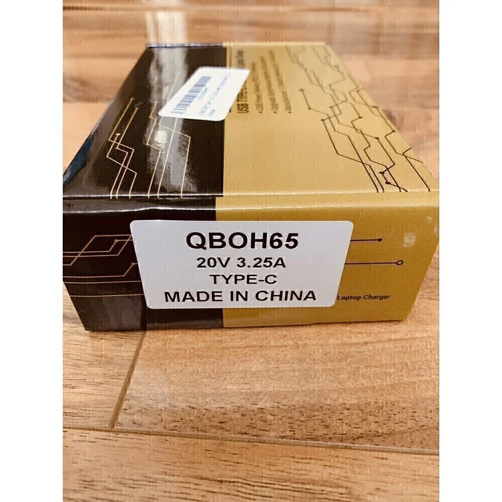 New In Box: USB Type-C Professional Laptop Charger QBOH65 for Dell or Mac Laptop